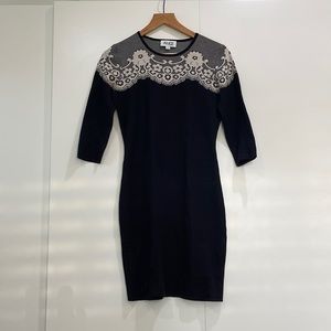 Lacey black sweater dress by Alice by Temperley